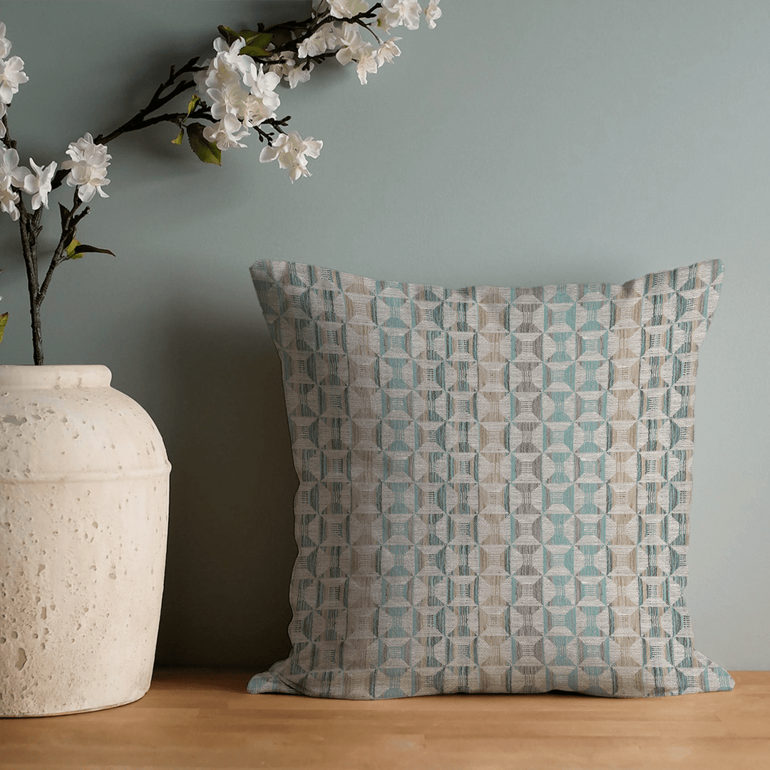 Geometric Woven Throw Pillow