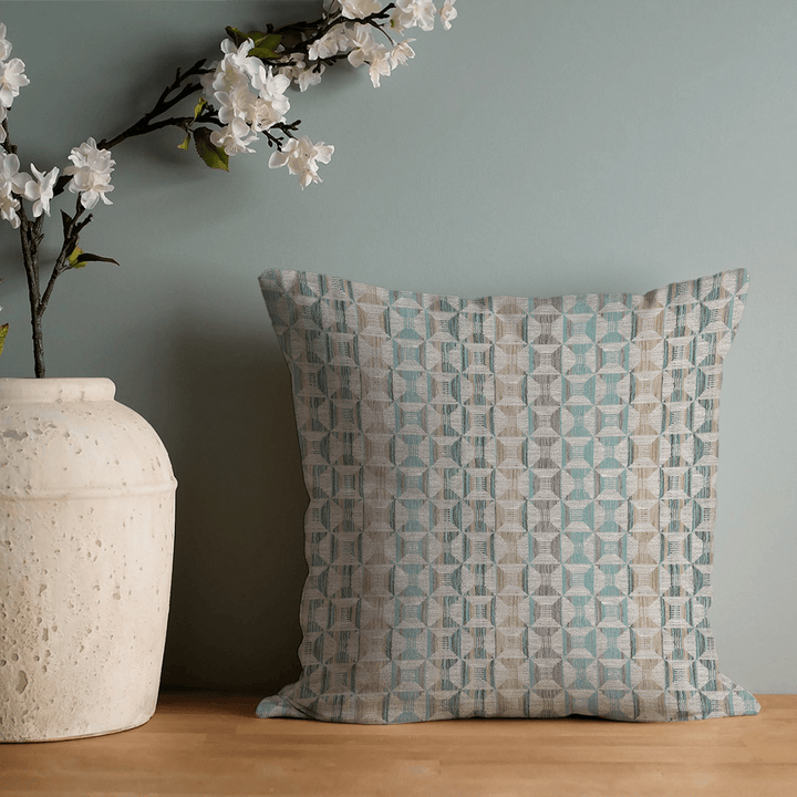 Geometric Woven Throw Pillow