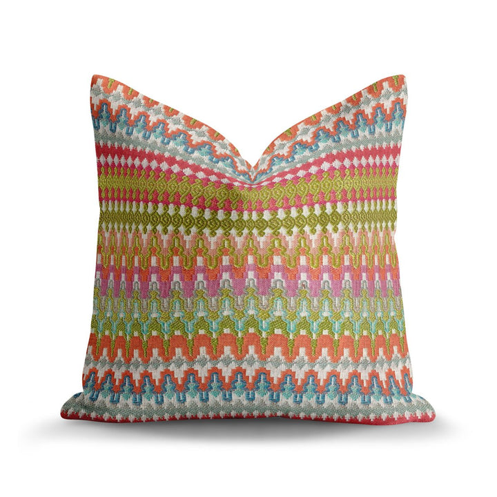 Geometric Woven Throw Pillow