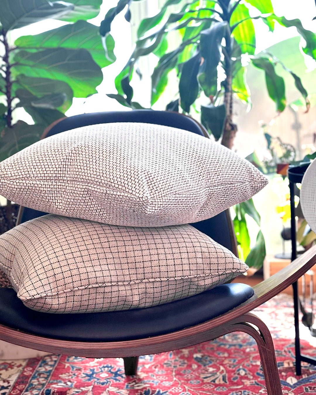 Geometric Woven Throw Pillow