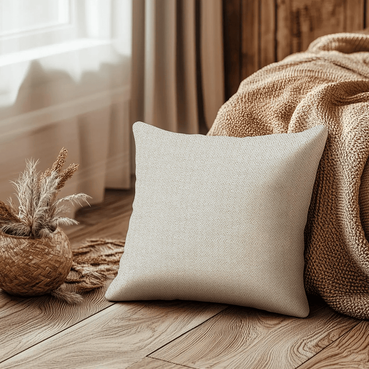 Herringbone Tweed Throw Pillow