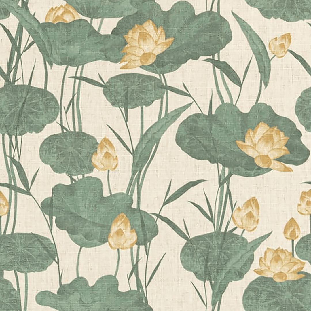 Jungle Floral Printed Fabric Throw Pillow