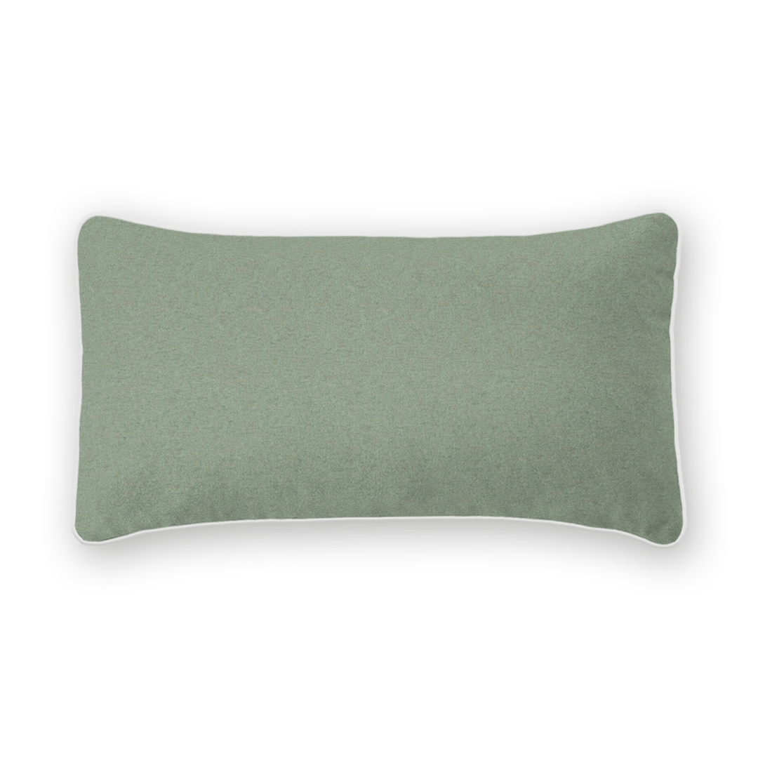 Lagoon Solid Woven Lumbar Pillow