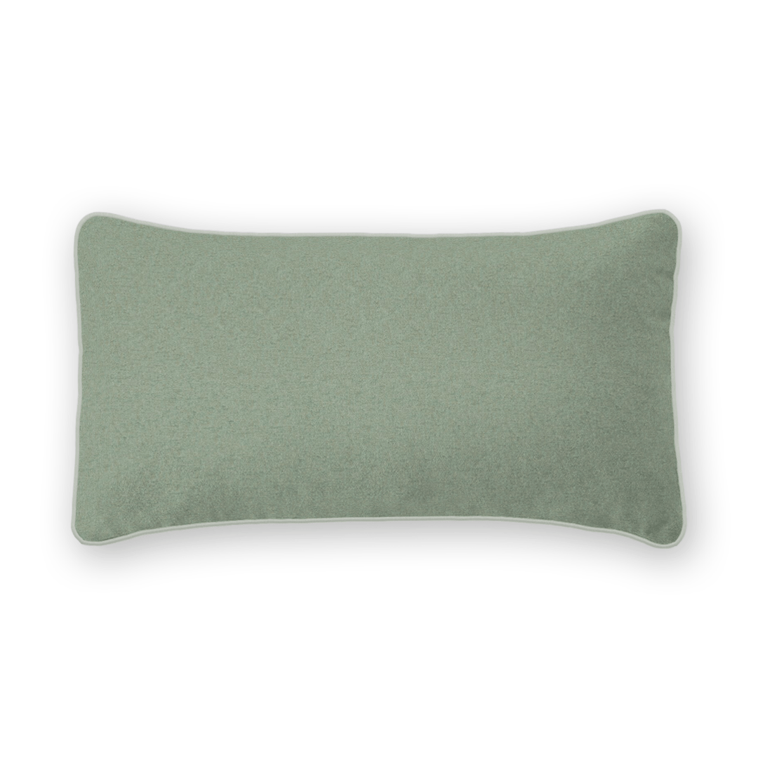 Lagoon Solid Woven Lumbar Pillow