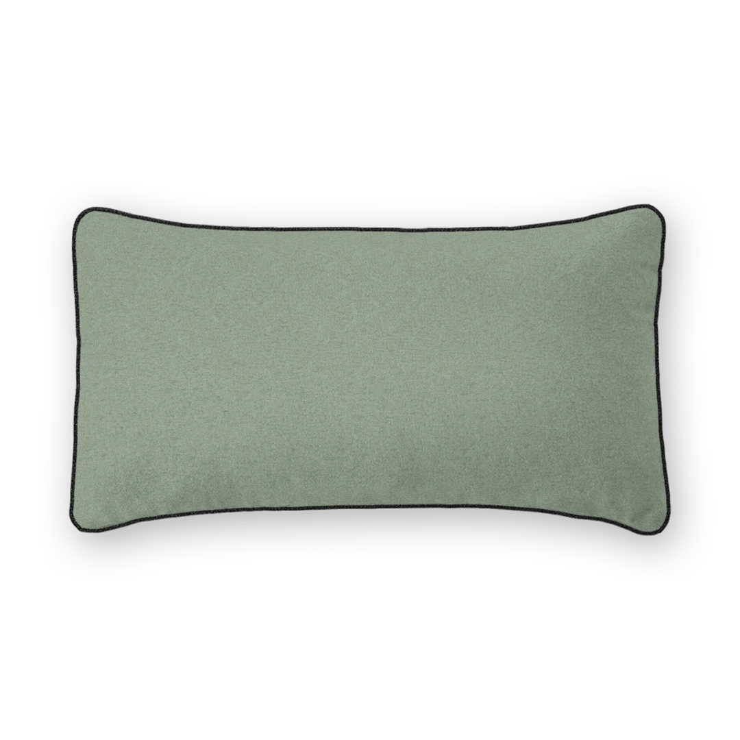 Lagoon Solid Woven Lumbar Pillow