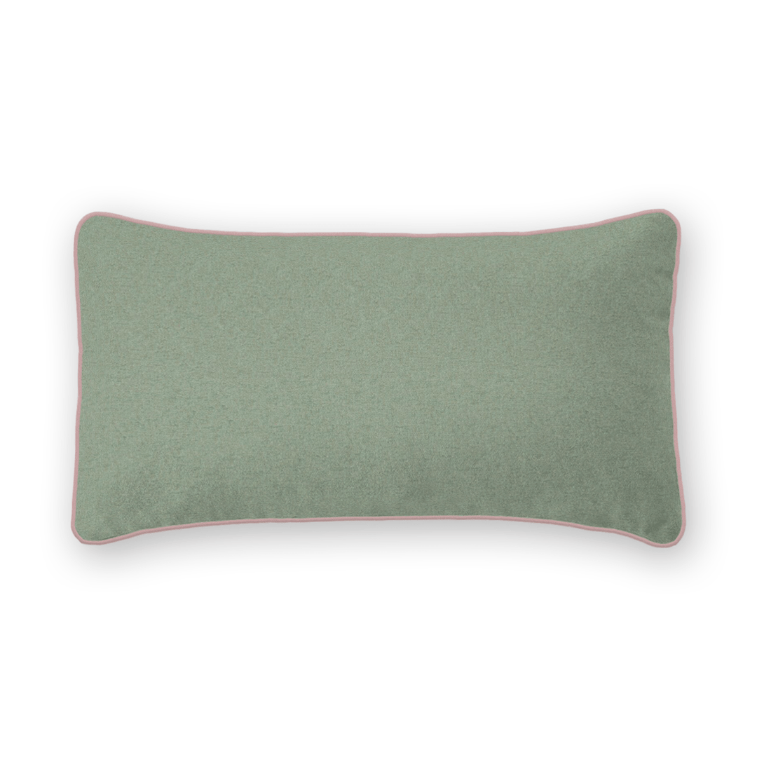 Lagoon Solid Woven Lumbar Pillow