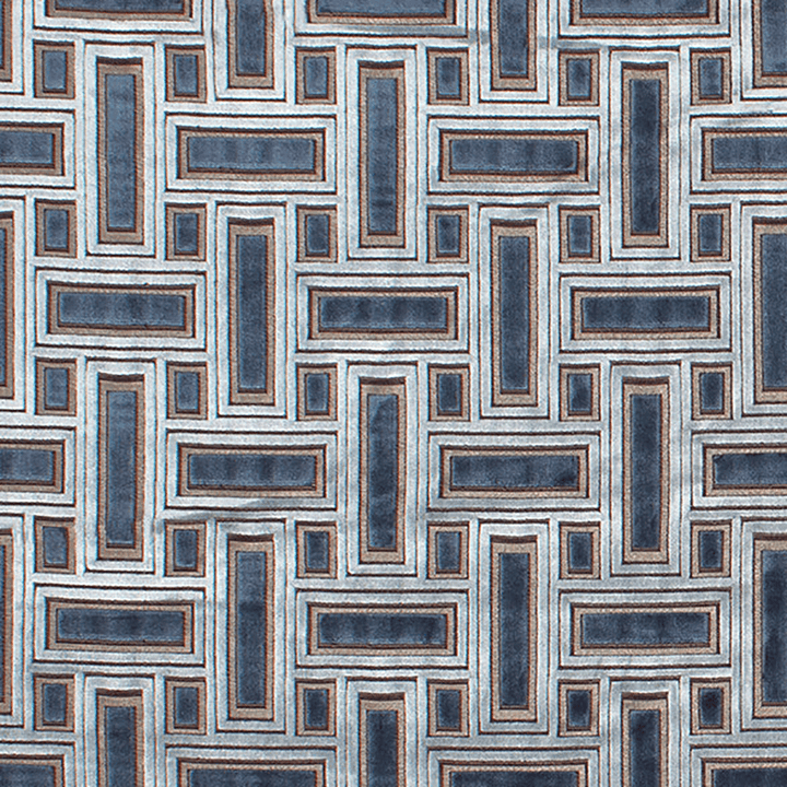 Lattice Cut Velvet Throw Pillow