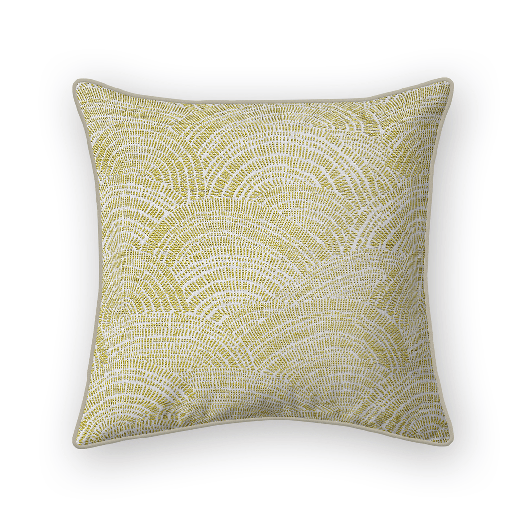 Leaf Swirls / Waves Woven Throw Pillow