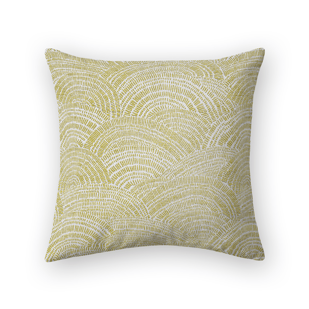 Leaf Swirls / Waves Woven Throw Pillow
