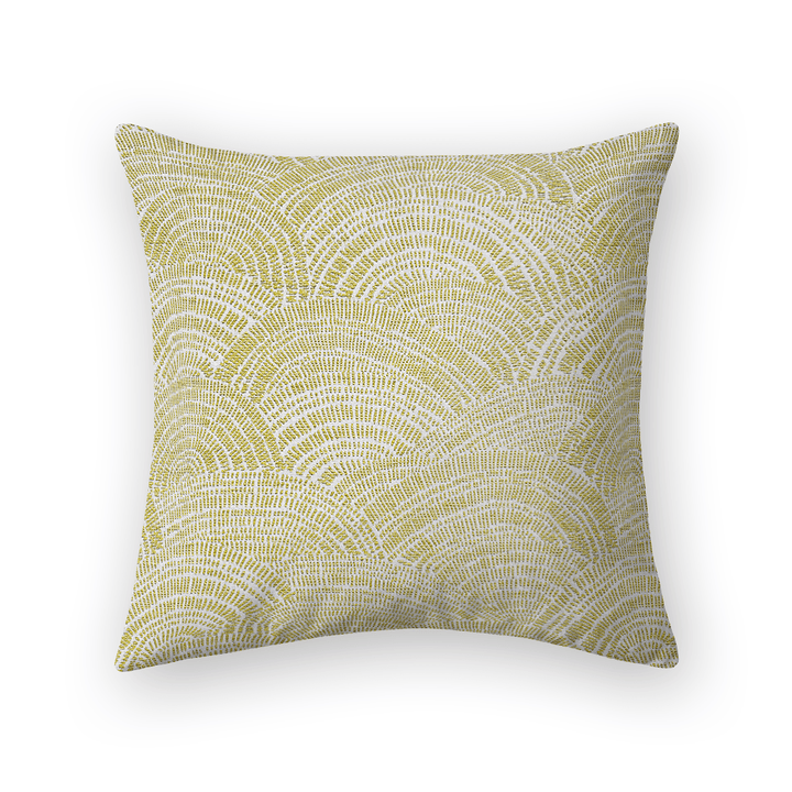 Leaf Swirls / Waves Woven Throw Pillow