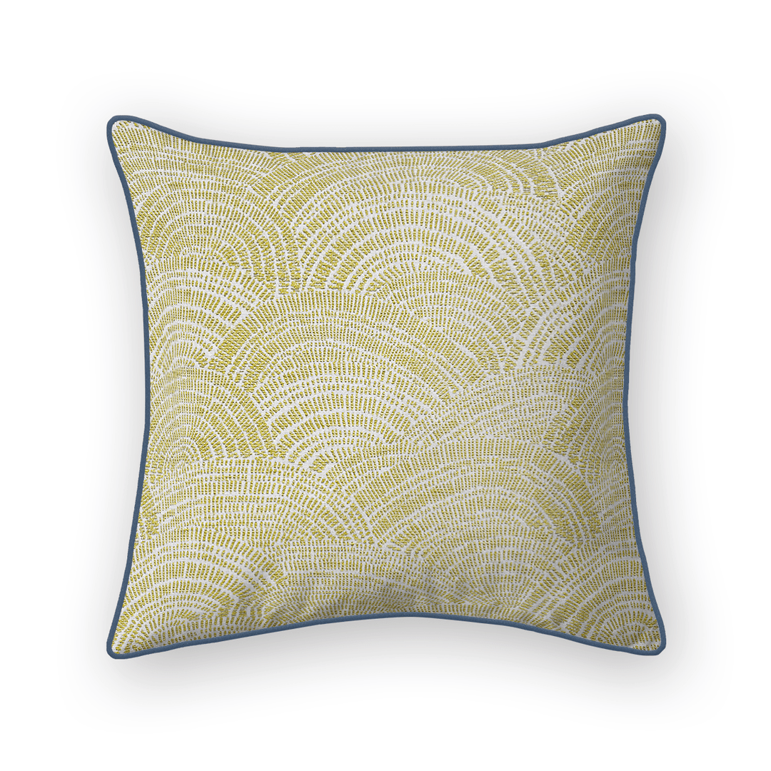 Leaf Swirls / Waves Woven Throw Pillow