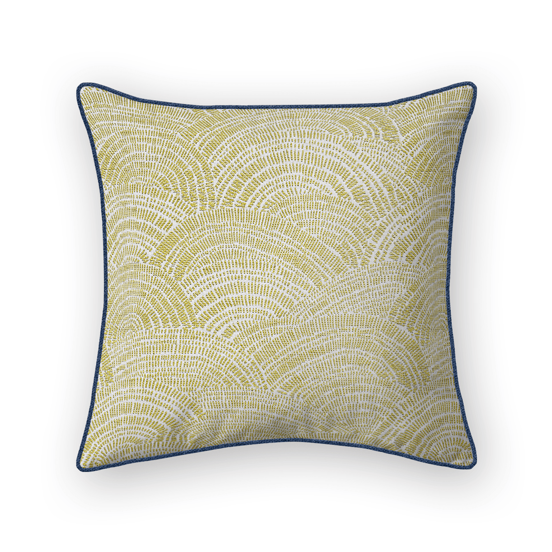 Leaf Swirls / Waves Woven Throw Pillow