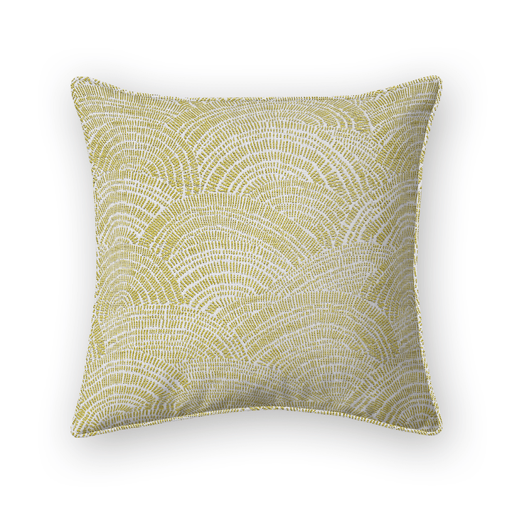 Leaf Swirls / Waves Woven Throw Pillow