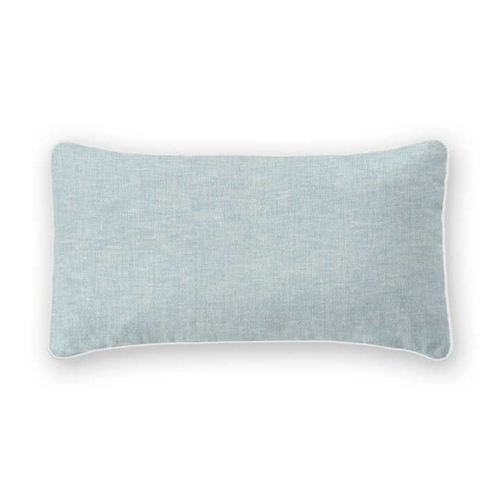 Light Solid Woven Lumbar Pillow
