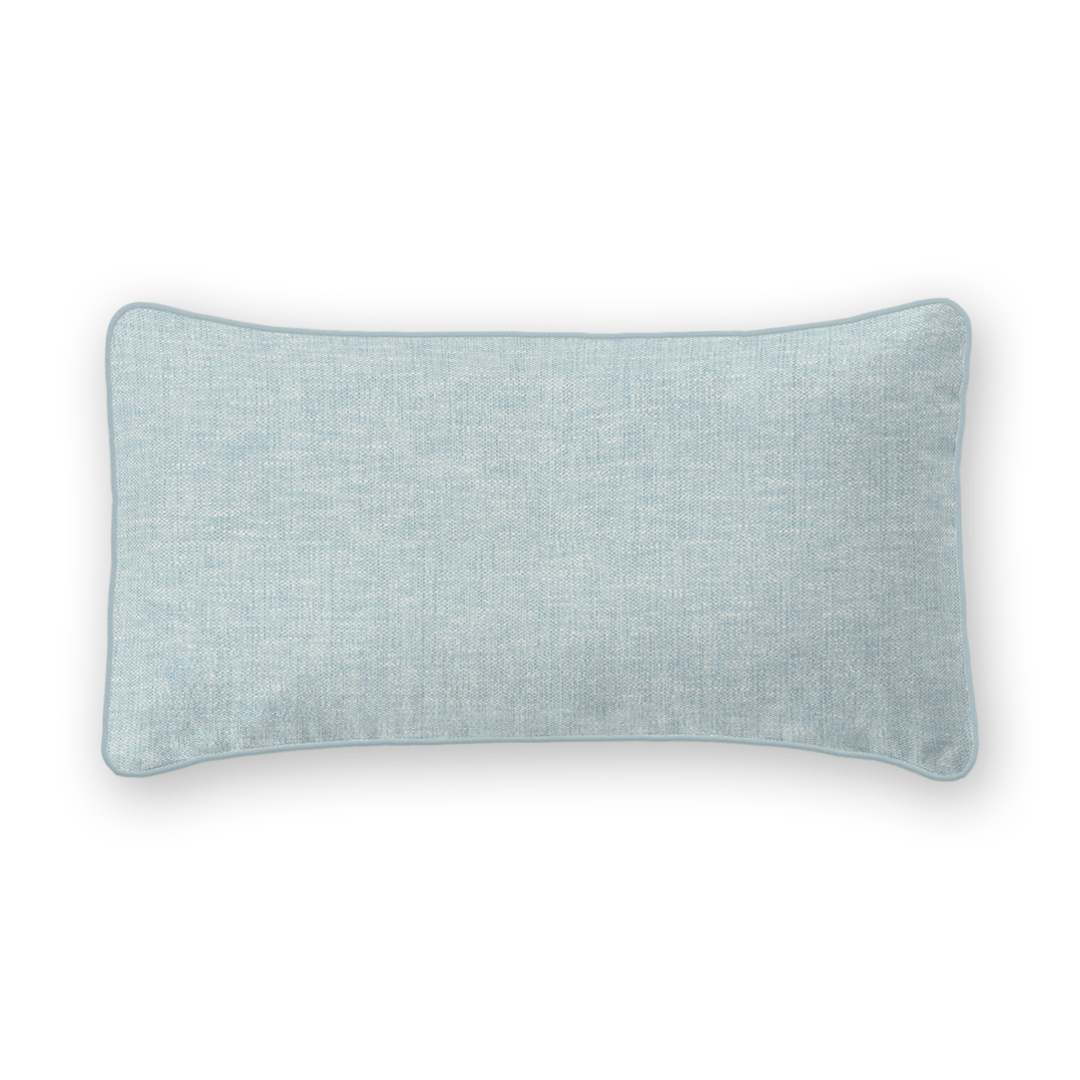 Light Solid Woven Lumbar Pillow