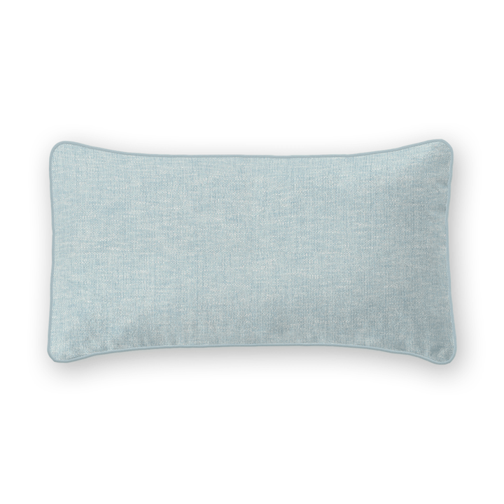 Light Solid Woven Lumbar Pillow