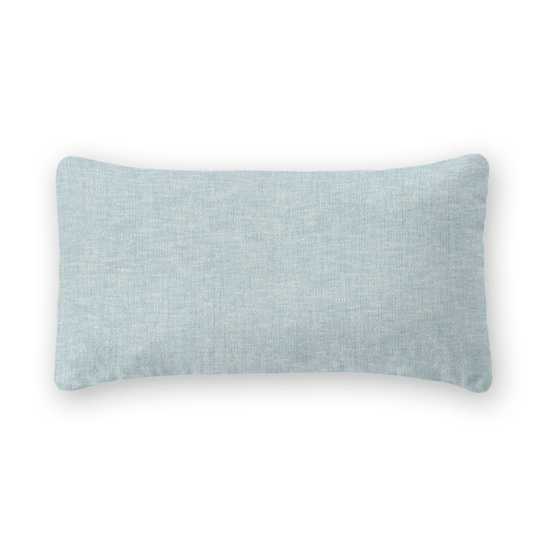 Light Solid Woven Lumbar Pillow