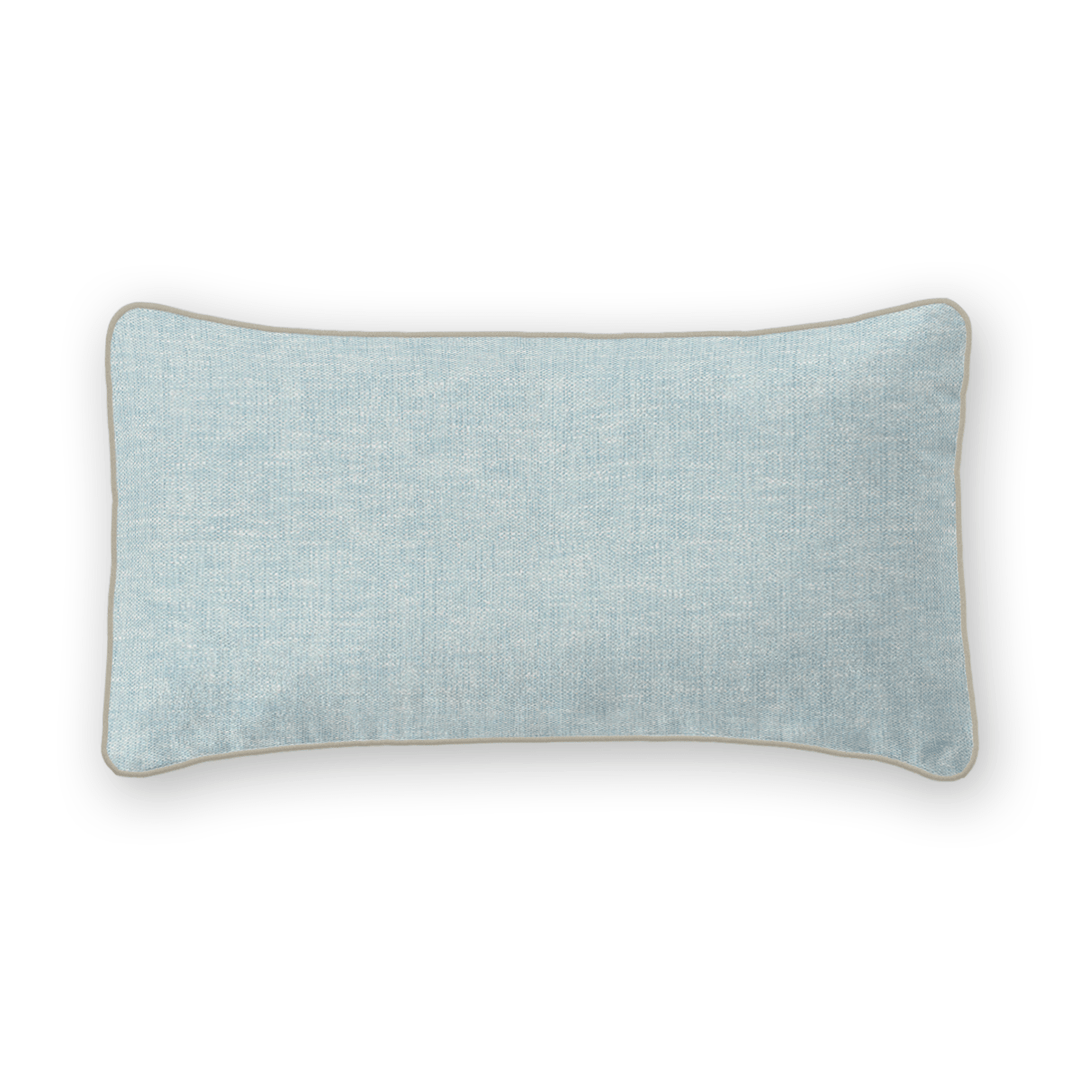 Light Solid Woven Lumbar Pillow