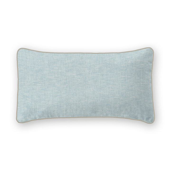 Light Solid Woven Lumbar Pillow