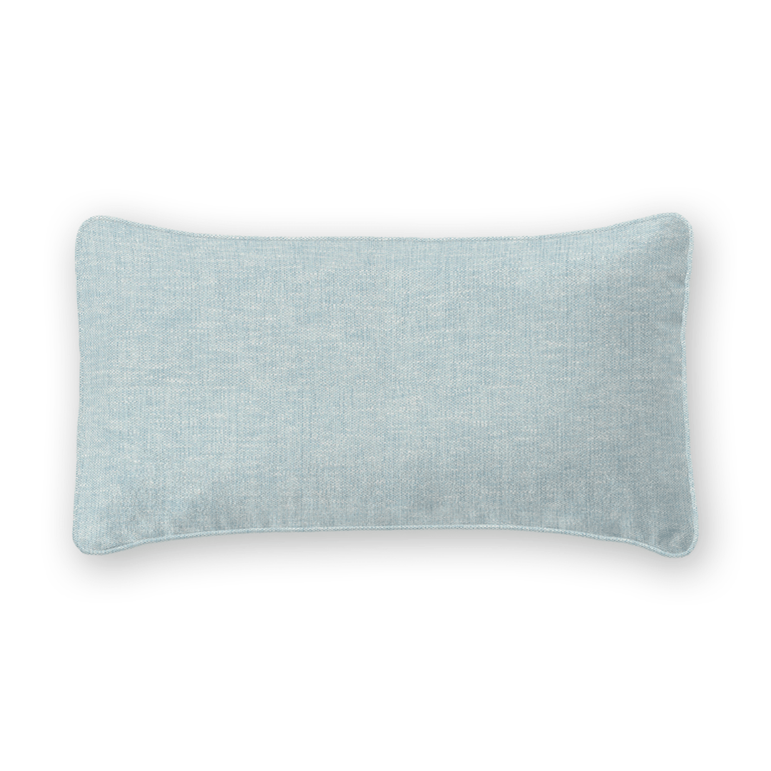 Light Solid Woven Lumbar Pillow