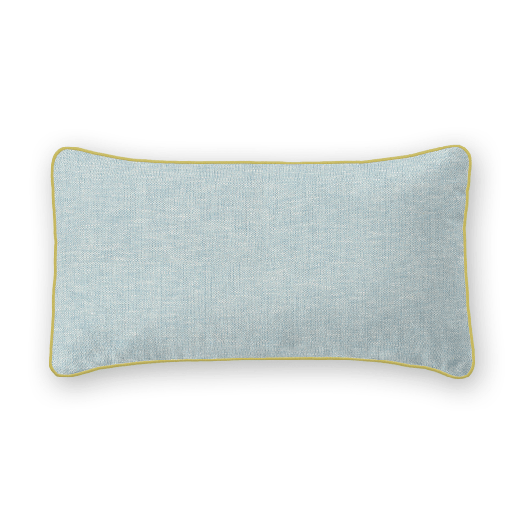 Light Solid Woven Lumbar Pillow