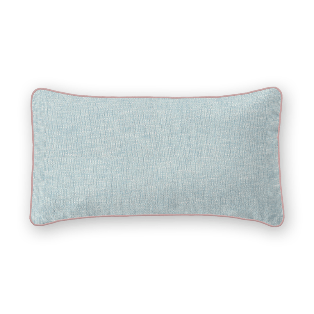 Light Solid Woven Lumbar Pillow