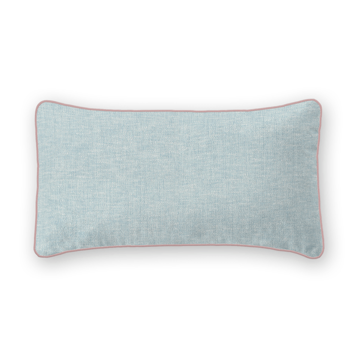 Light Solid Woven Lumbar Pillow