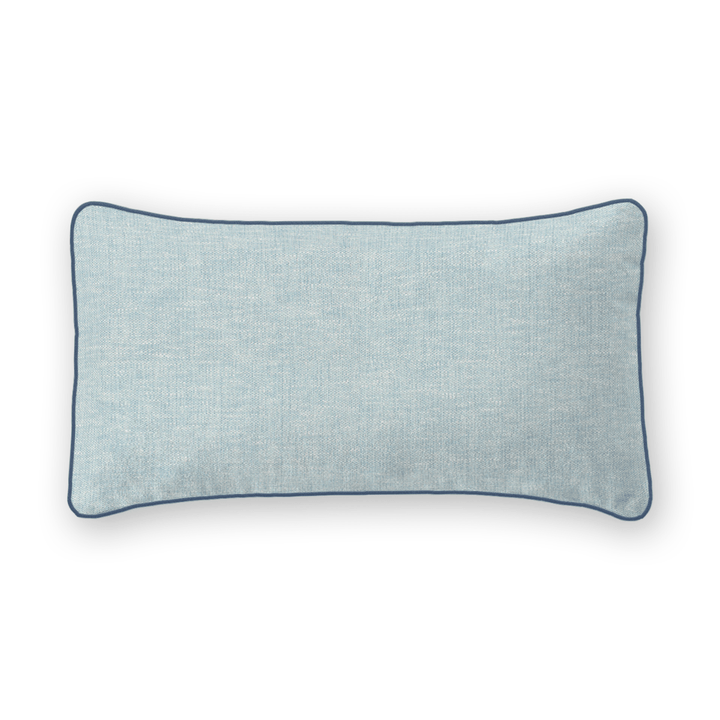 Light Solid Woven Lumbar Pillow