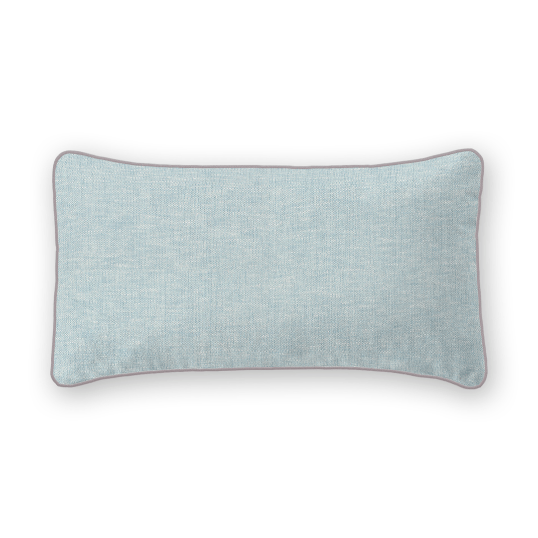 Light Solid Woven Lumbar Pillow
