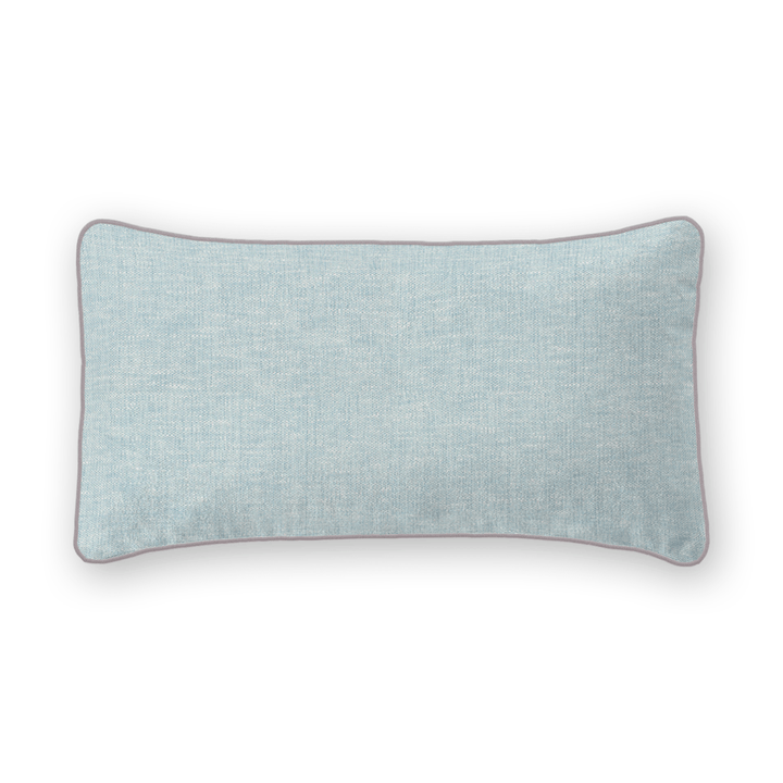 Light Solid Woven Lumbar Pillow
