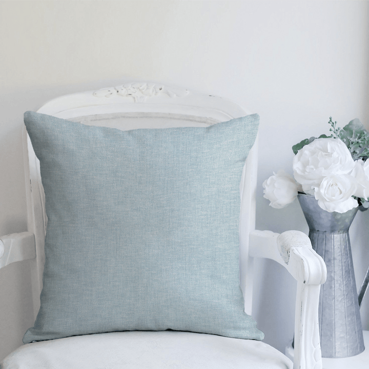 Light Solid Woven Throw Pillow