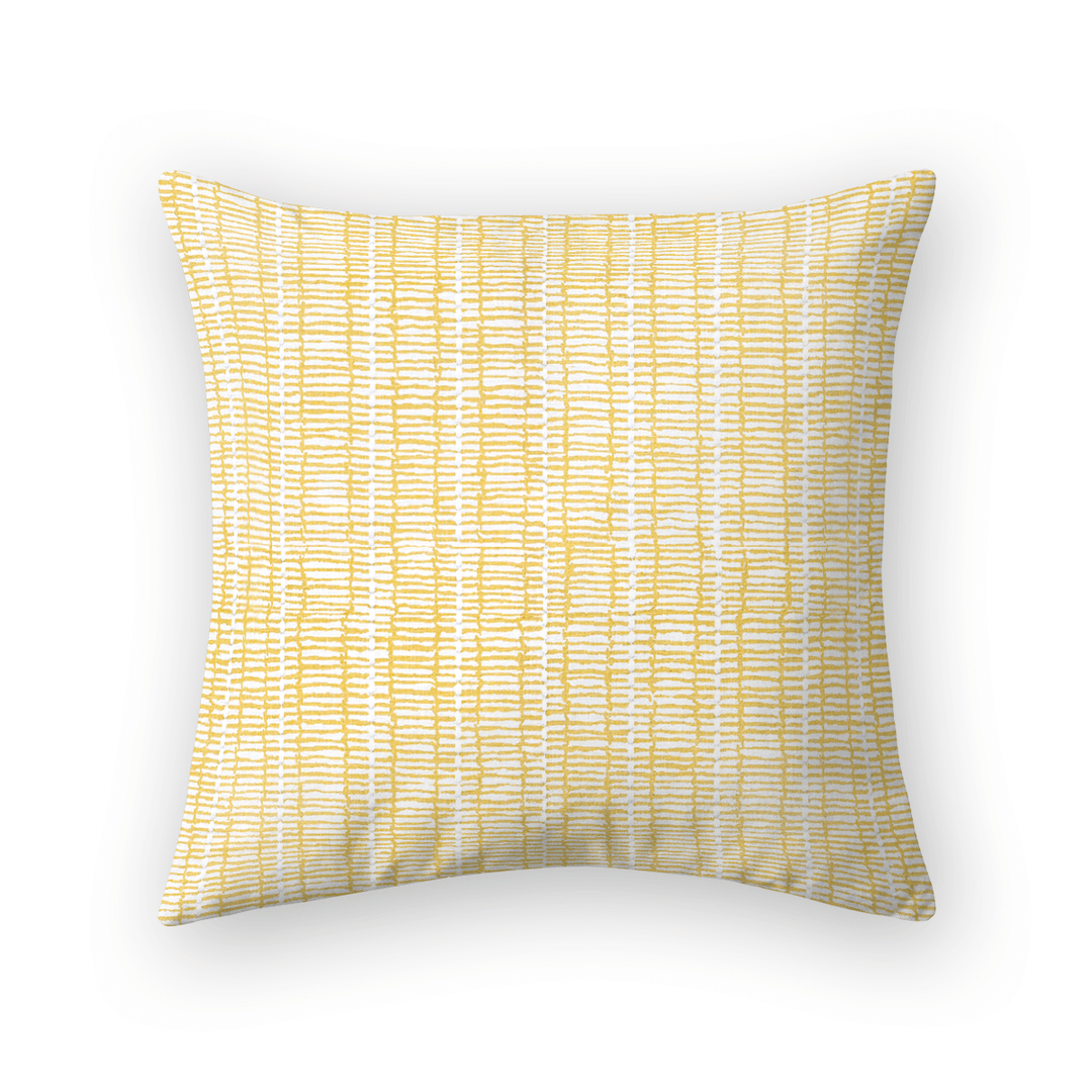 Linework Printed Fabric Throw Pillow