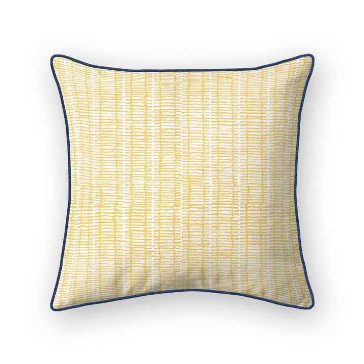 Linework Printed Fabric Throw Pillow