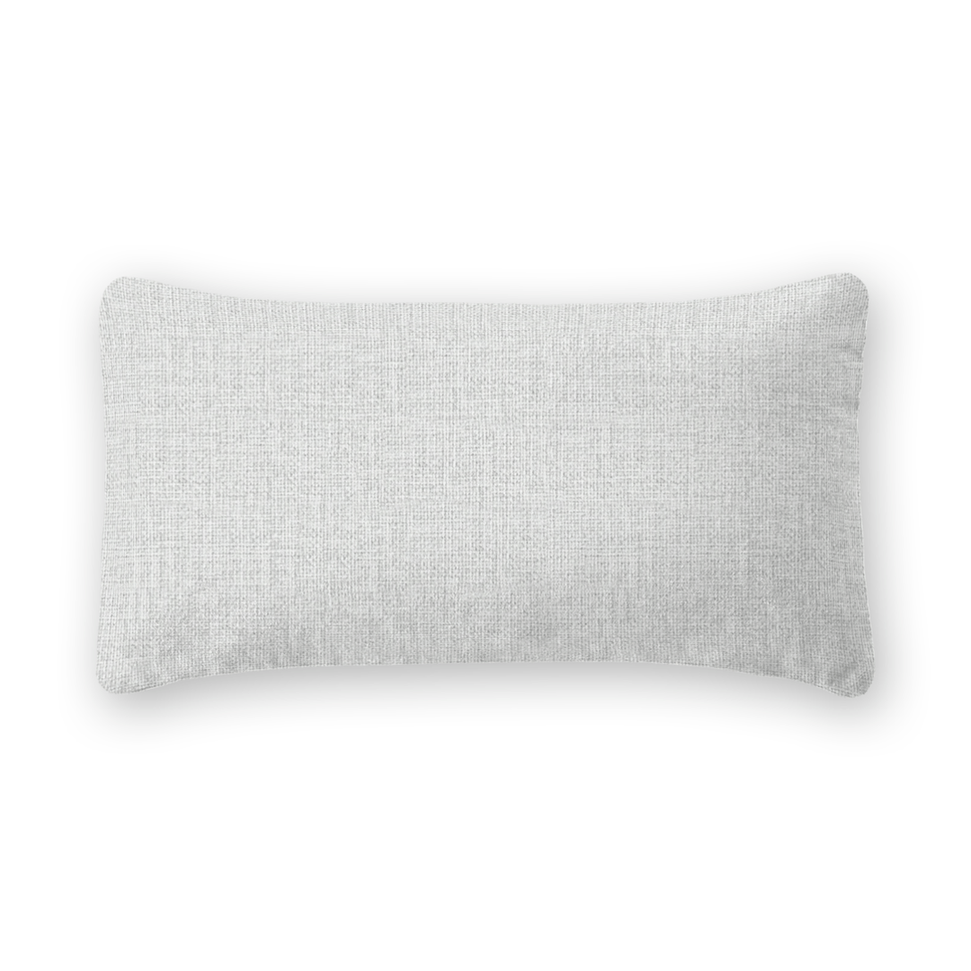 Mist Solid Woven Lumbar Pillow