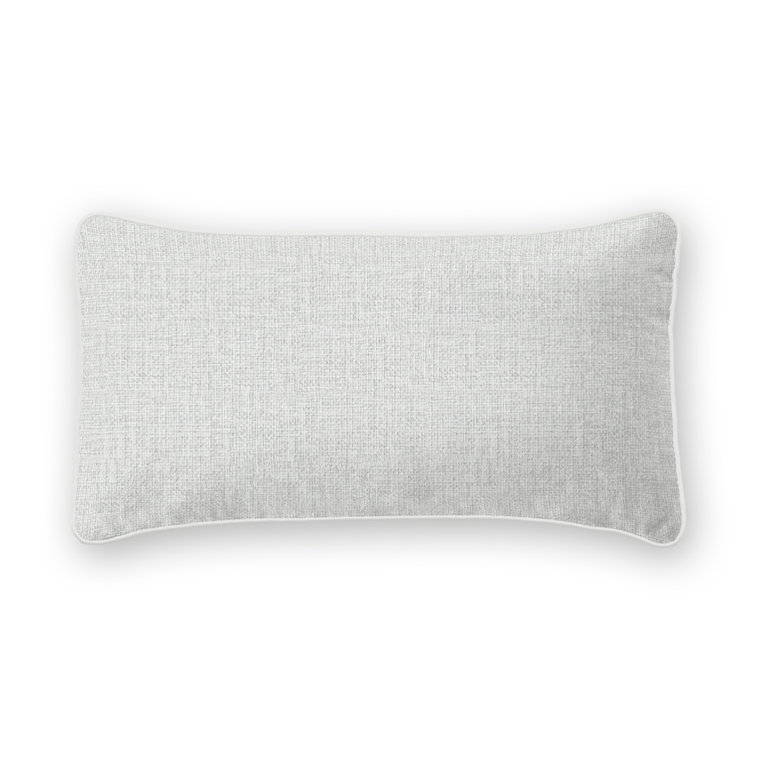 Mist Solid Woven Lumbar Pillow