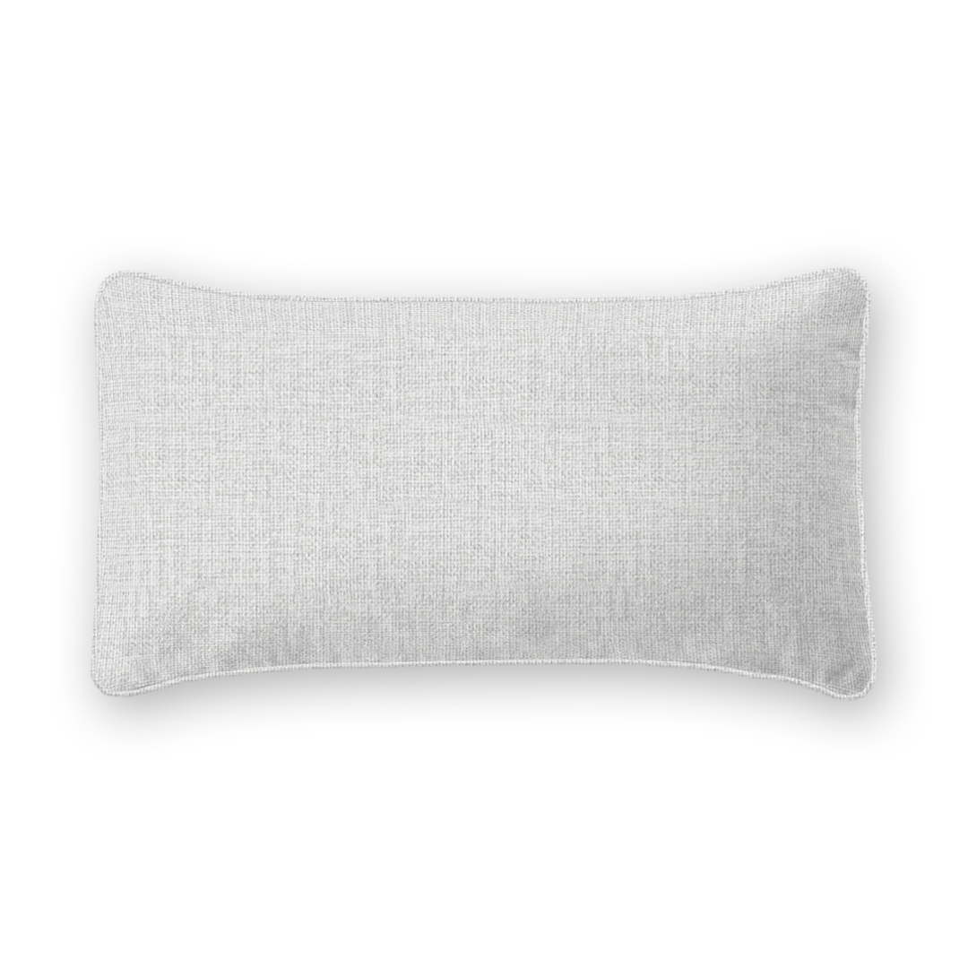 Mist Solid Woven Lumbar Pillow
