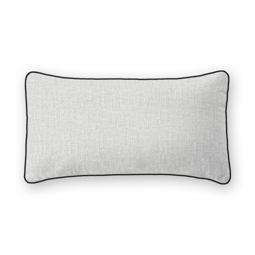 Mist Solid Woven Lumbar Pillow