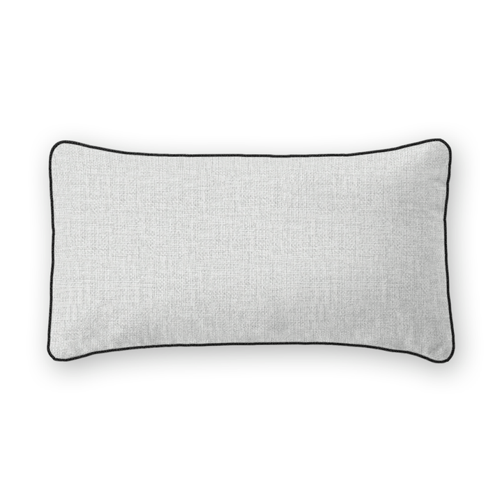 Mist Solid Woven Lumbar Pillow