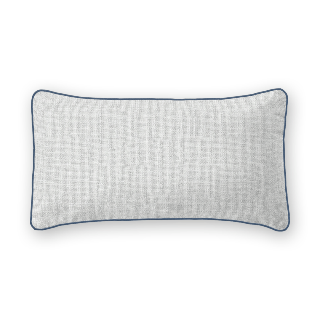Mist Solid Woven Lumbar Pillow
