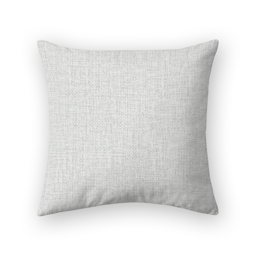 Mist Solid Woven Throw Pillow