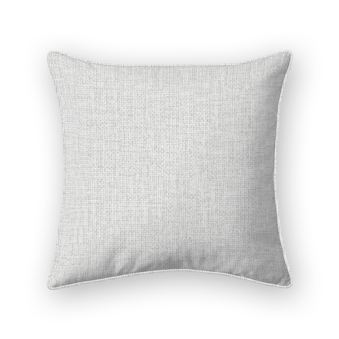 Mist Solid Woven Throw Pillow