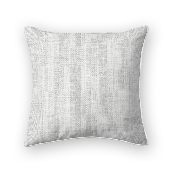 Mist Solid Woven Throw Pillow