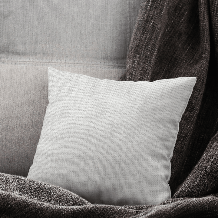Mist Solid Woven Throw Pillow