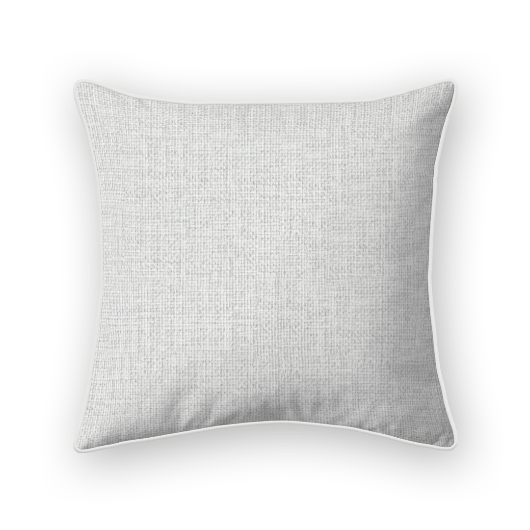 Mist Solid Woven Throw Pillow