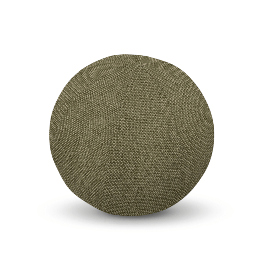 Moss Solid Woven Geometric Pillow