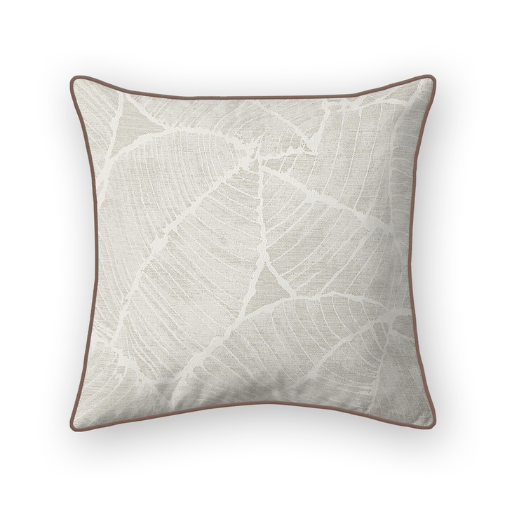 Natural Off White Botanical Woven