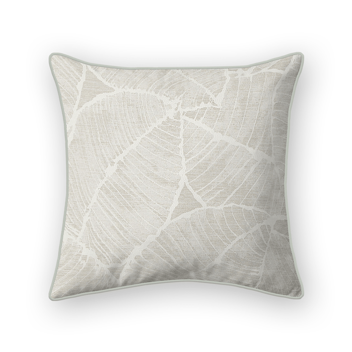 Natural Off White Botanical Woven