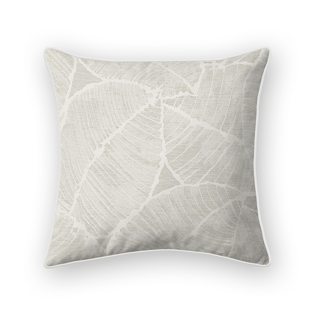 Natural Off White Botanical Woven