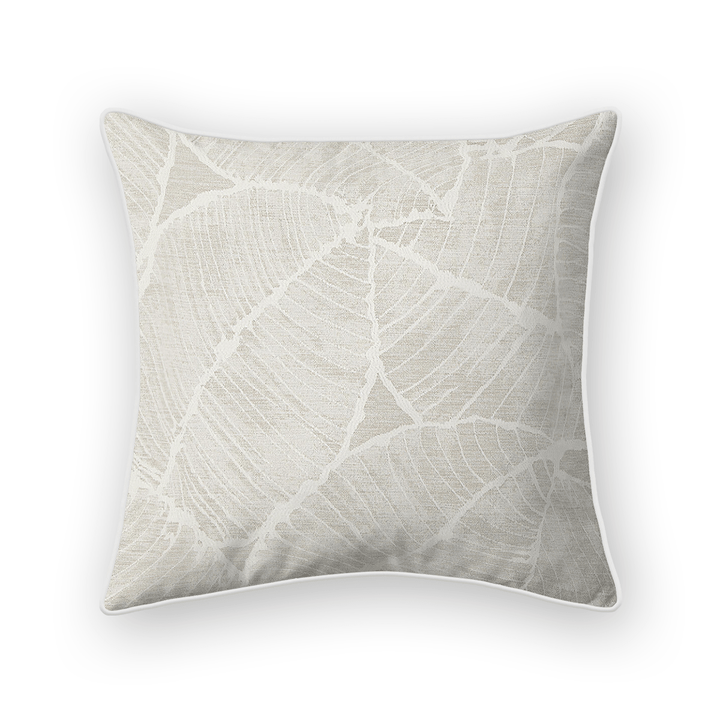 Natural Off White Botanical Woven