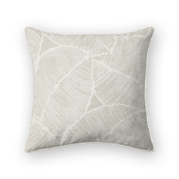 Natural Off White Botanical Woven